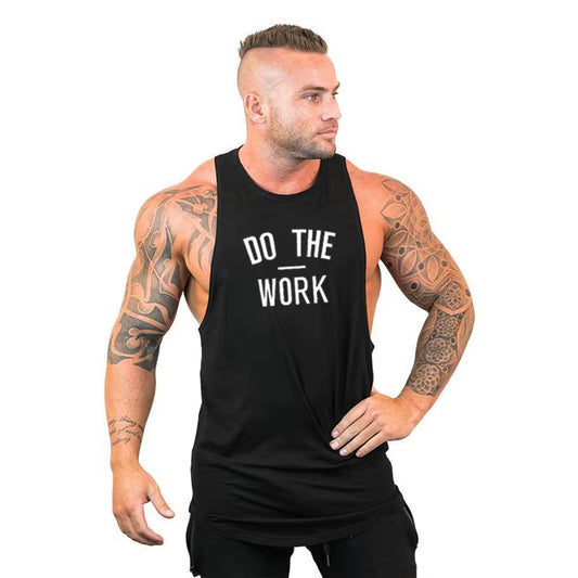 Mens Vest New Summer Cotton Fashion High Quality Undershirt Bodybuilding Undershirt Fitness Sleeveless Tank Top Men Gym Clothing