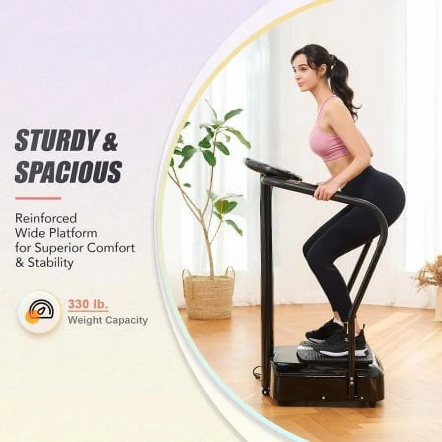 2000W Whole Body Vibration Platform Exercise Machine with MP3 Player (Black)