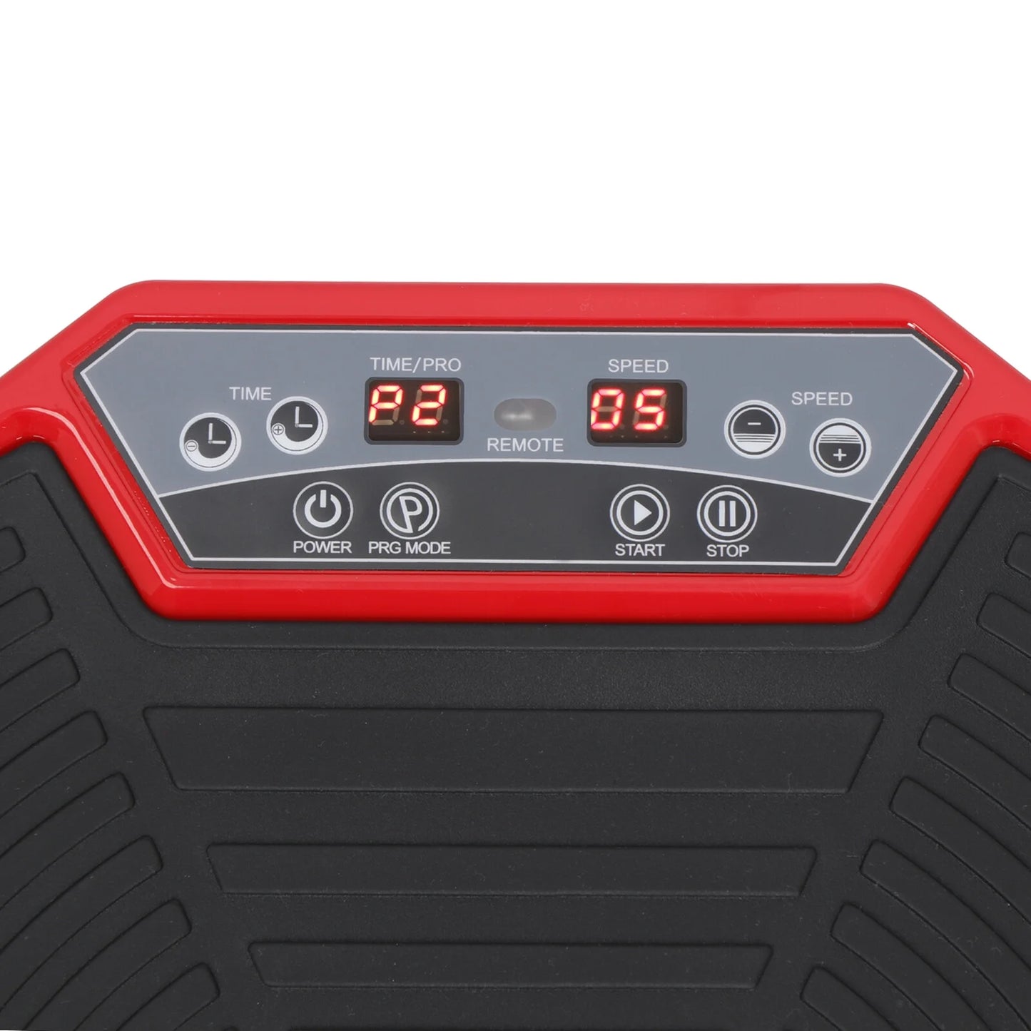 Vibration Plate Exercise Machine, Full Body Workout Home Platform W/Bluetooth Red